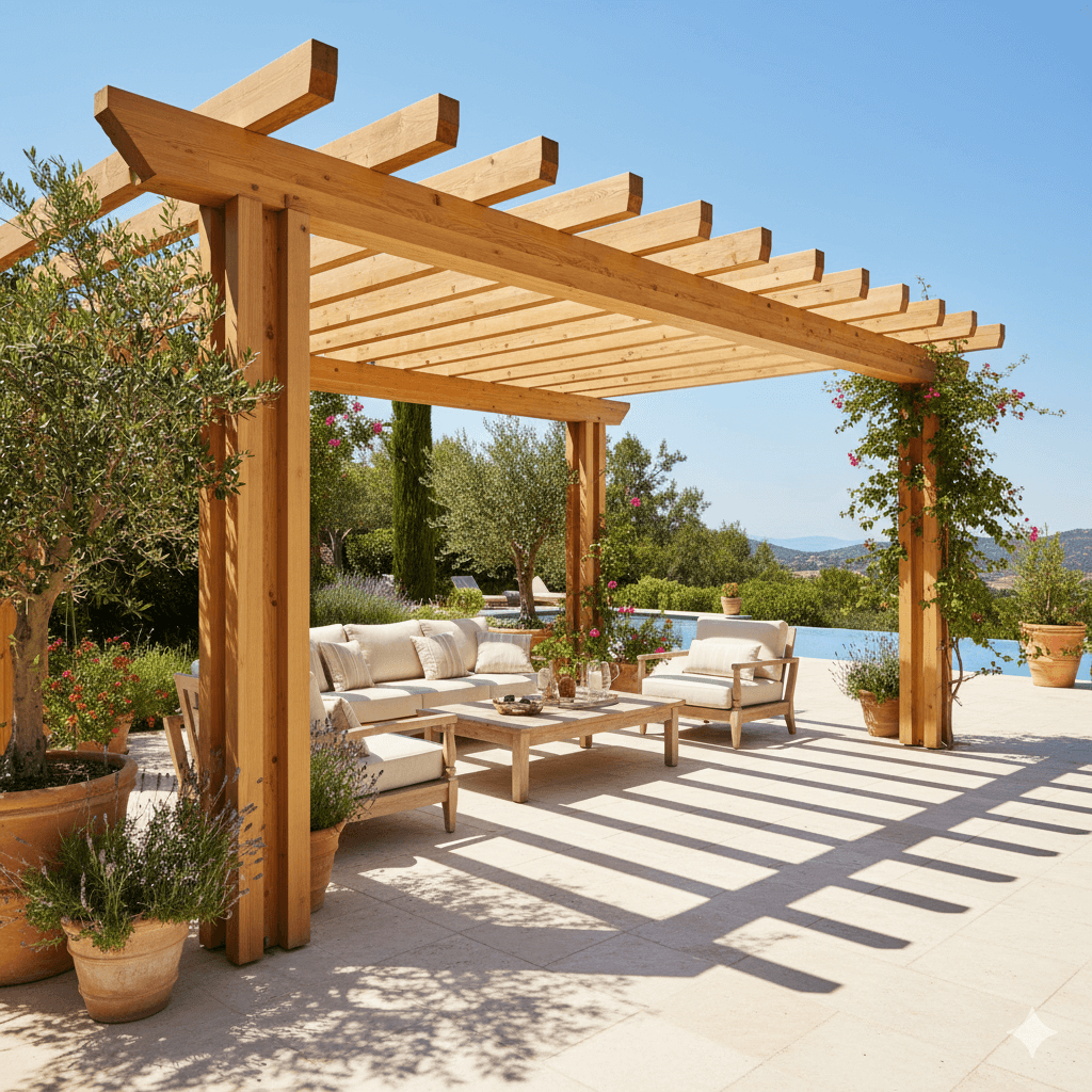 pergola eucalyptus - africa style